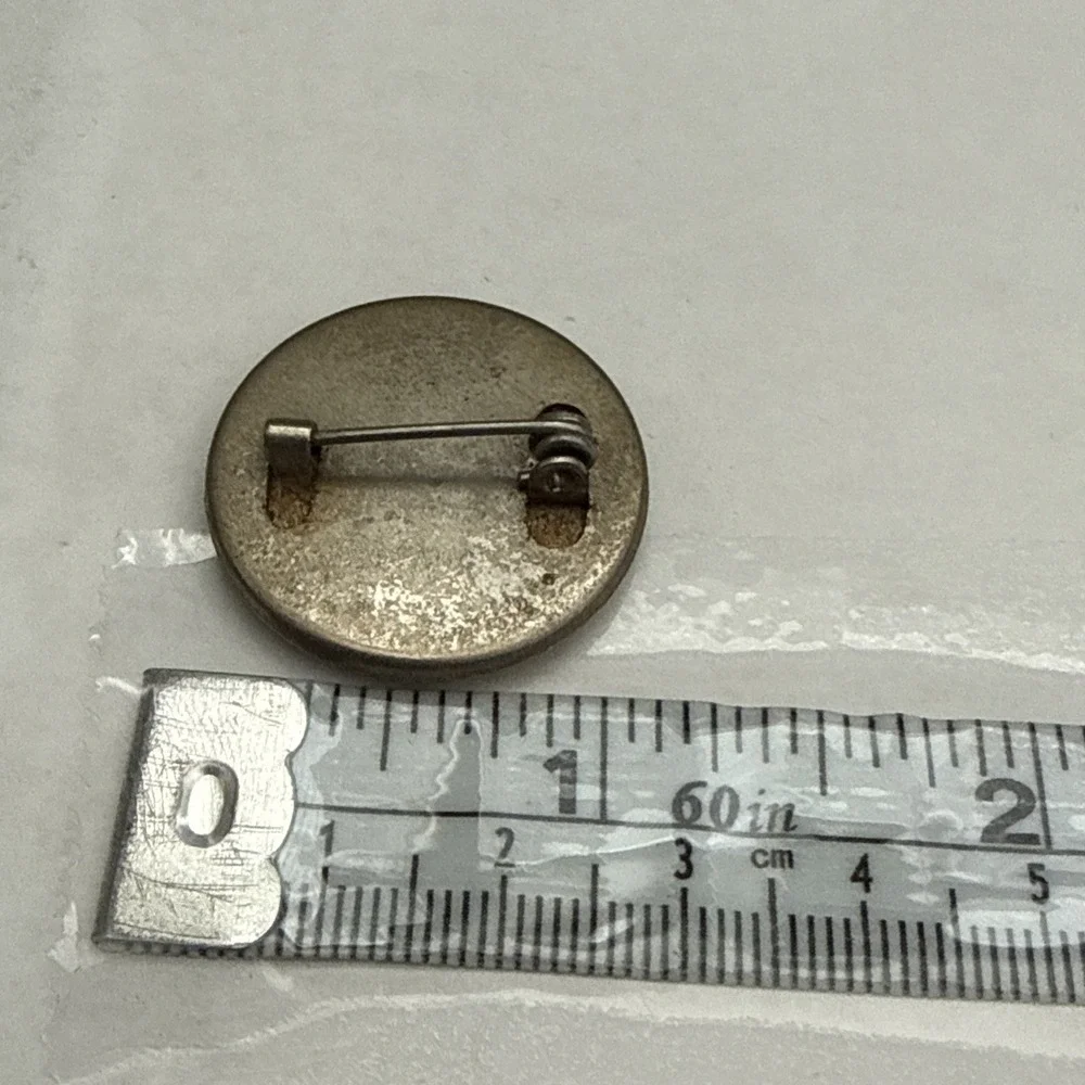 AC/DC Vintage Enamel Pin Let There Be Rock‎ Button Brooch 80's